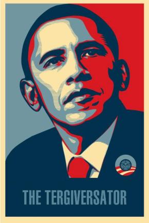 barack obama poster change. When Barack Obama started his