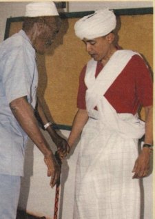 Obama slaughtering the old goat (Kenya) 