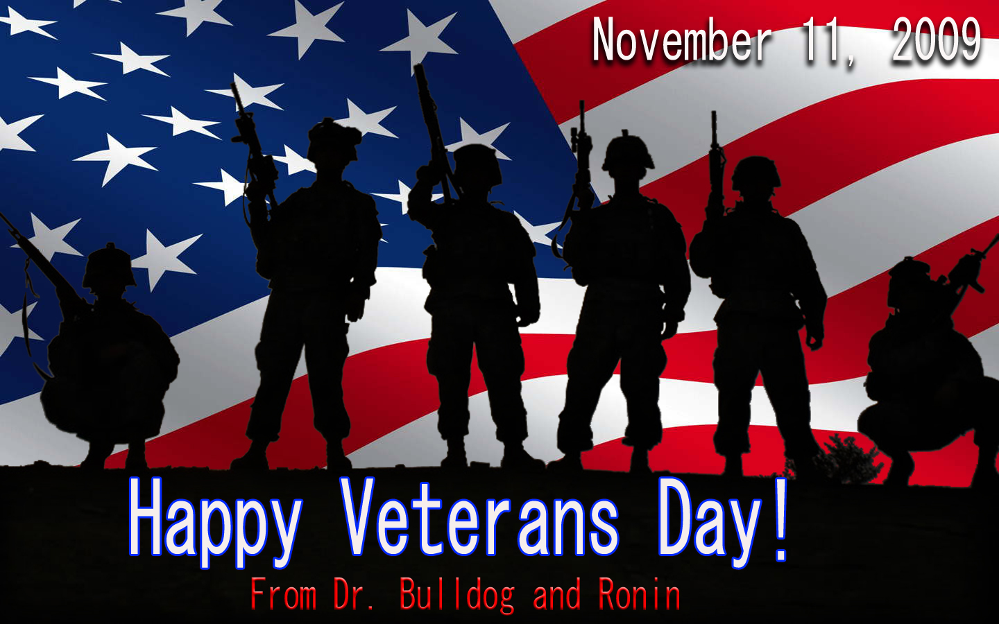 Happy Veterans Day!  Doctor Bulldog amp; Ronin